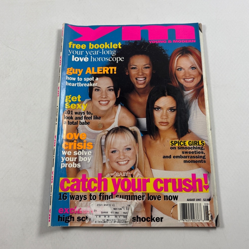 YM Young & Modern Magazine August 1997 Spice Girls Cover Vintage 90s Teen